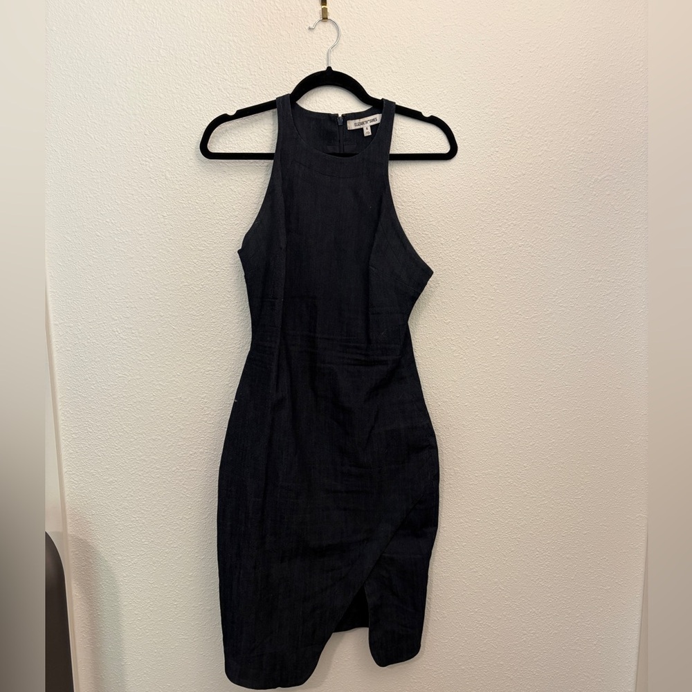 Elizabeth & James Bardot Dress in Denim Size 8
